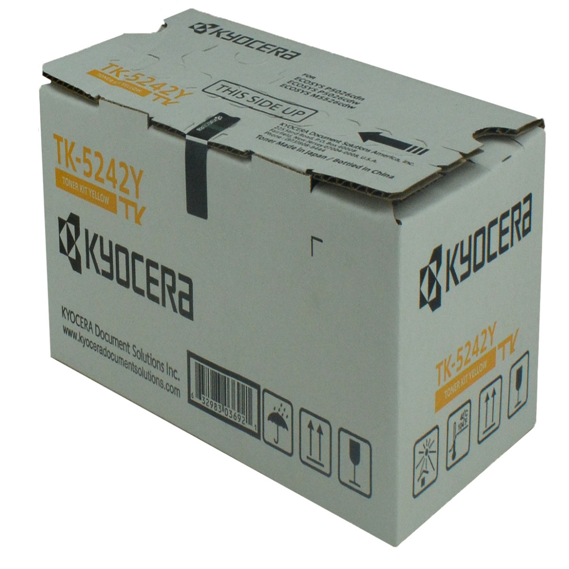 Picture of Kyocera Mita 1T02R7AUS0 (TK-5242Y) Yellow Toner Cartridge (3000 Yield)
