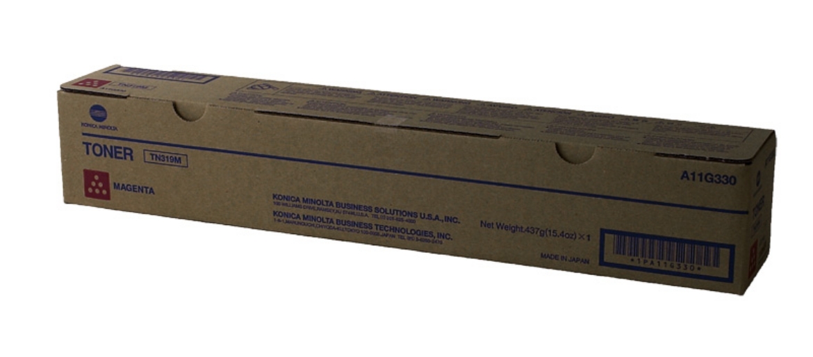Picture of Konica Minolta A11G330 (TN-319M) Magenta Toner Cartridge (26000 Yield)