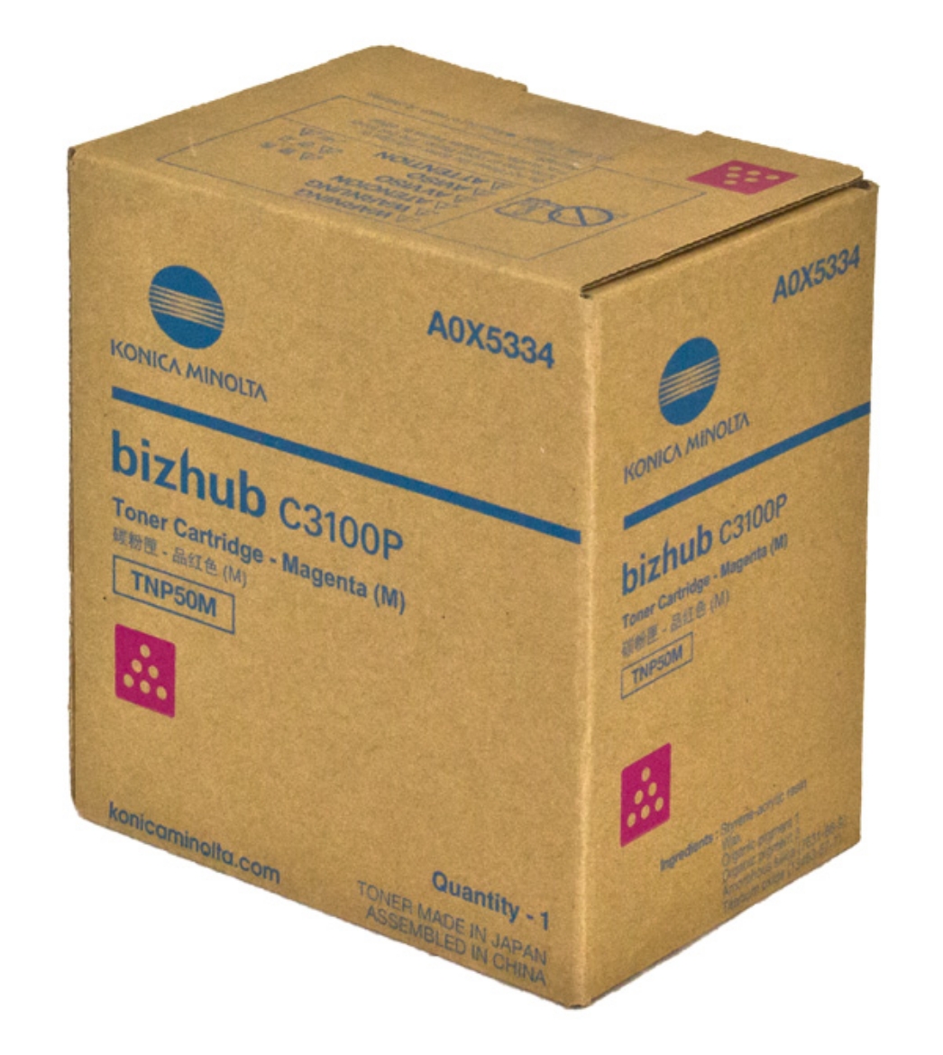Picture of Konica Minolta A0X5334 (TNP50M) Magenta Toner Cartridge (6000 Yield)