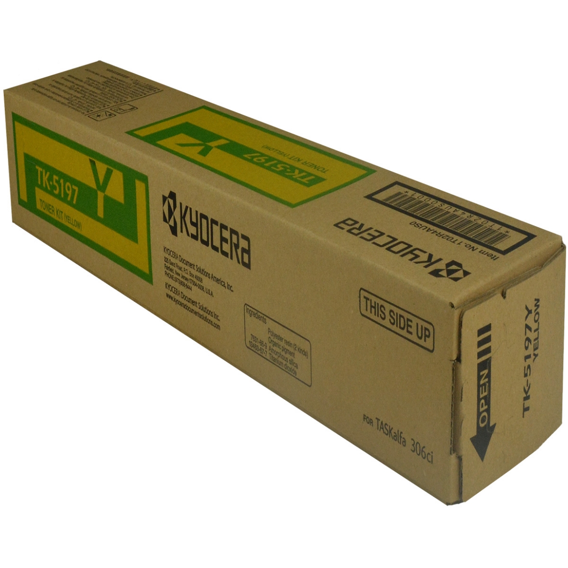 Picture of Kyocera Mita 1T02R4AUS0 (TK-5197Y) Yellow Toner Cartridge (7000 Yield)