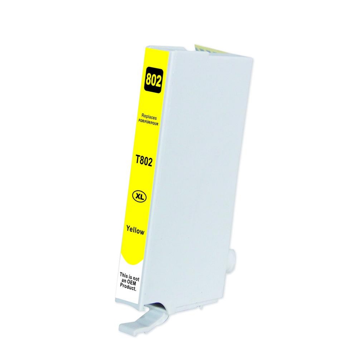 Picture of Remanufactured T802XL420 (Epson 802XL) Ultra High Yield Yellow Inkjet Cartridge (1900 Yield)