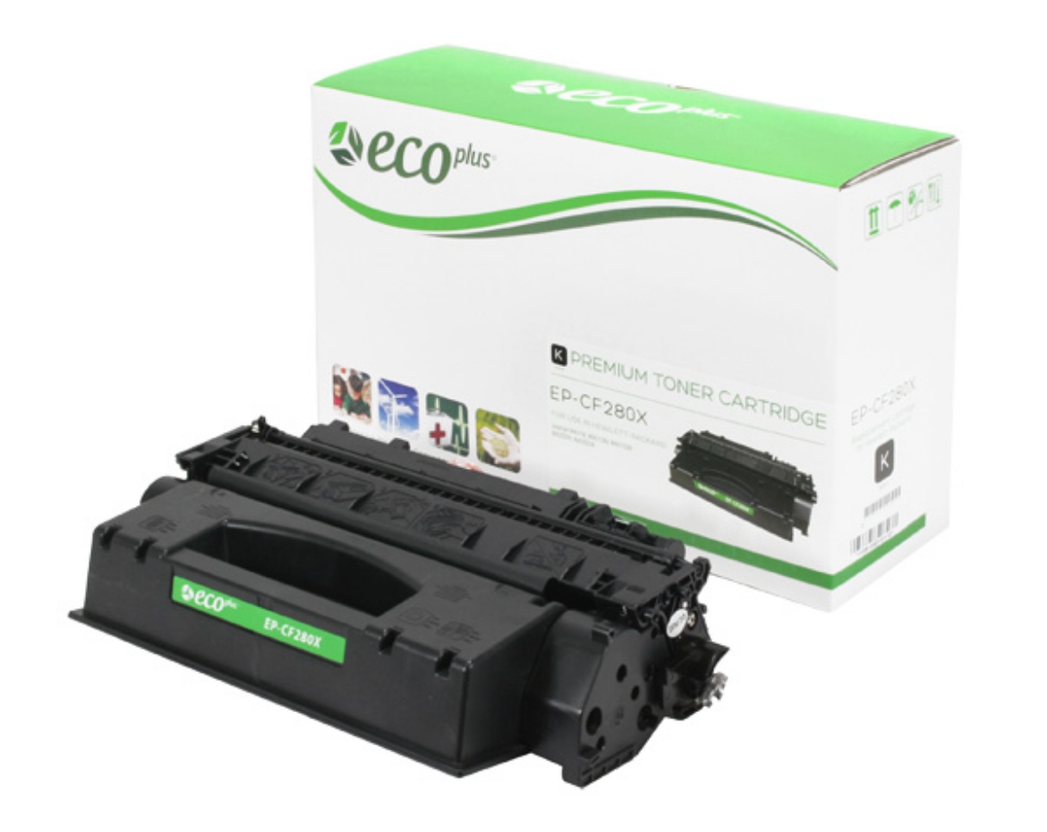 Picture of EcoPlus Reman CF280X (HP 80X) High Yield Black Toner Cartridge (6900 Yield)