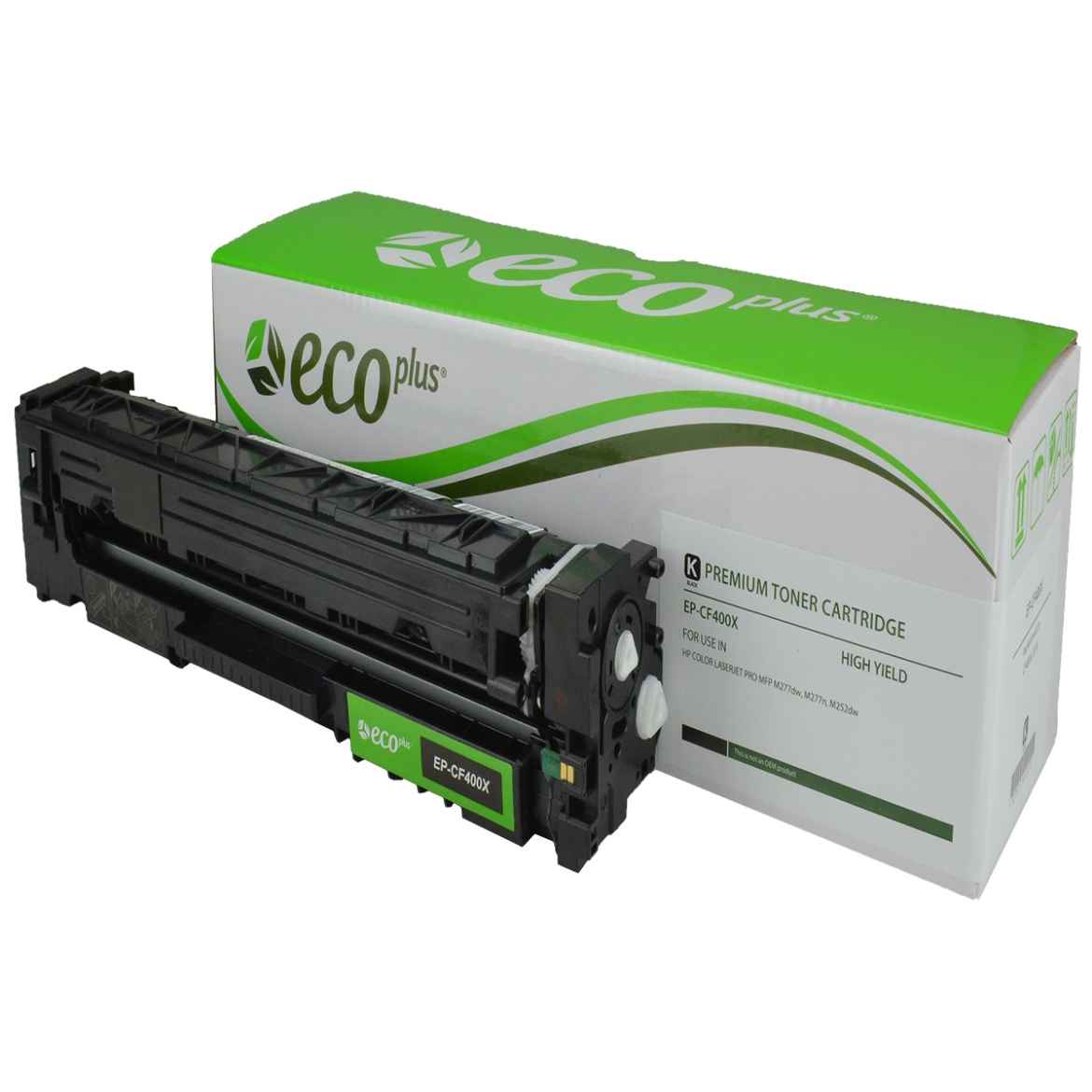 Picture of EcoPlus Reman CF400X (HP 201X) High Yield Black Toner Cartridge (2800 Yield)