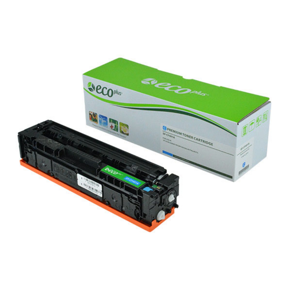 Picture of EcoPlus Reman CF401A (HP 201A) Cyan Toner Cartridge (1400 Yield)