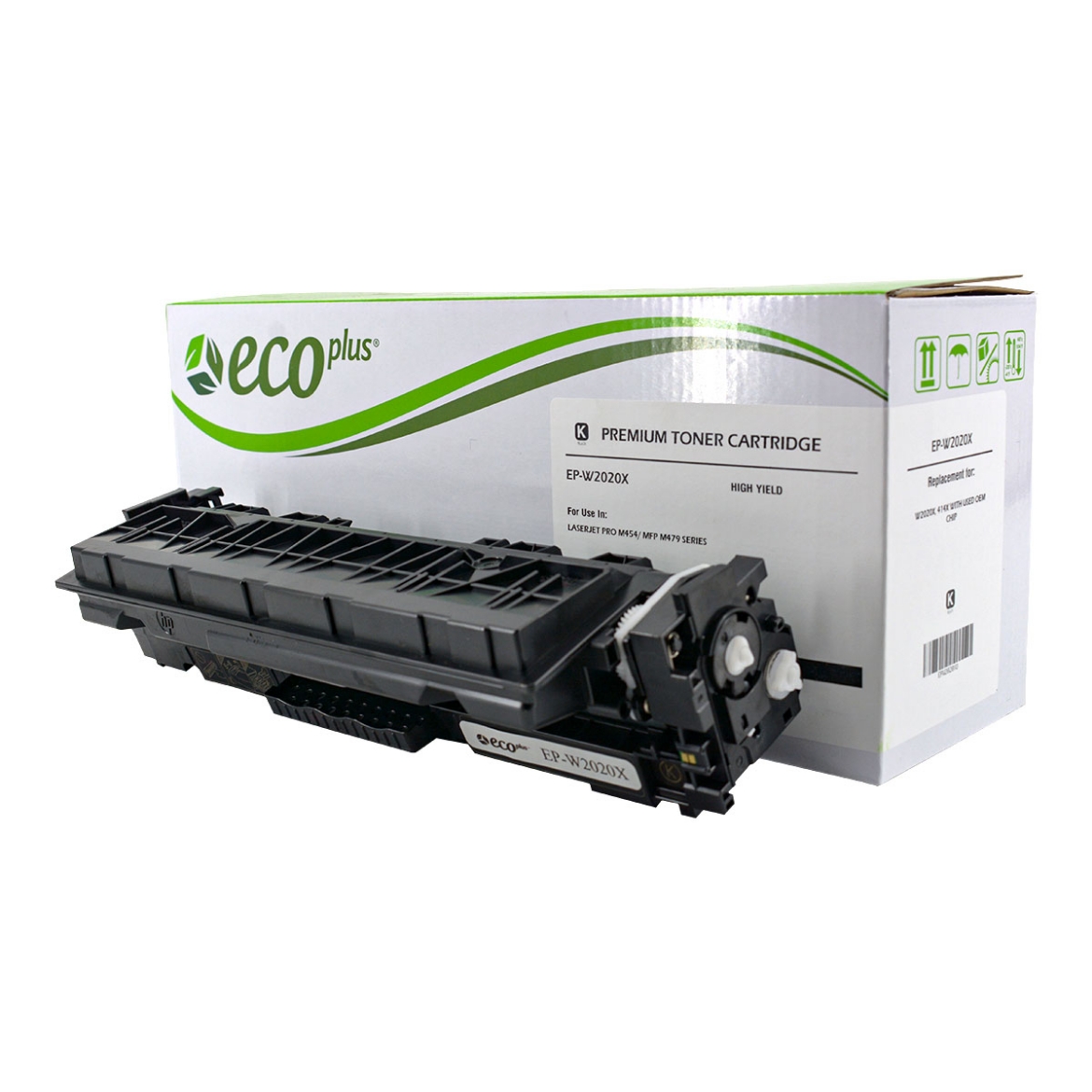 Picture of EcoPlus Reman W2020X (HP 414X) High Yield Black Toner Cartridge (7500 Yield)