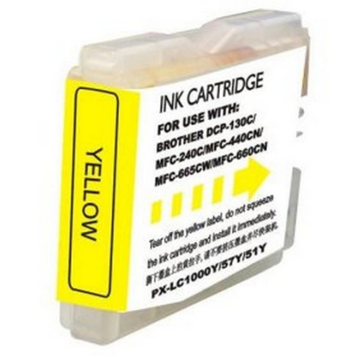 Picture of Brother LC51Y Yellow Inkjet Cartridge (400 Yield)